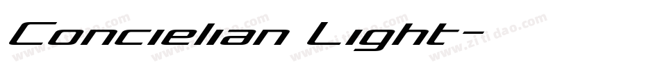 Concielian Light字体转换